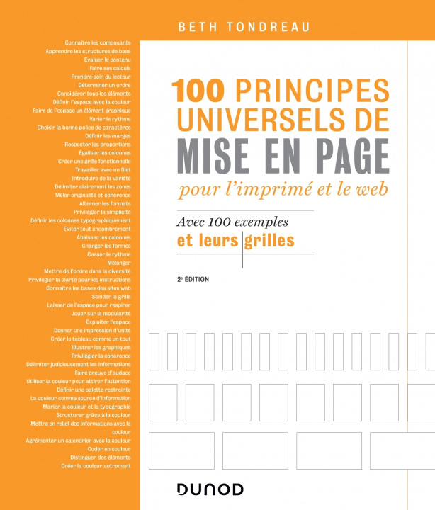 Kniha 100 principes universels de mise en page pour l'imprimé et le Web - Avec 100 exemples et leurs grill Beth Tondreau