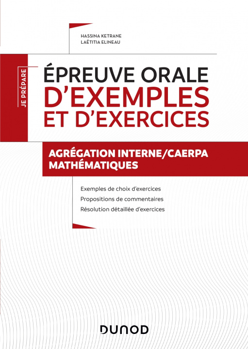 Knjiga Epreuve orale d'exemples et d'exercices Laëtitia Elineau