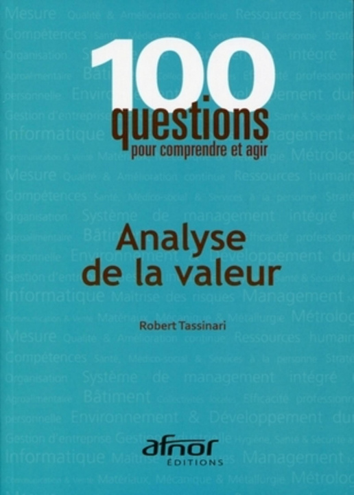 Knjiga Analyse de la valeur Tassinari