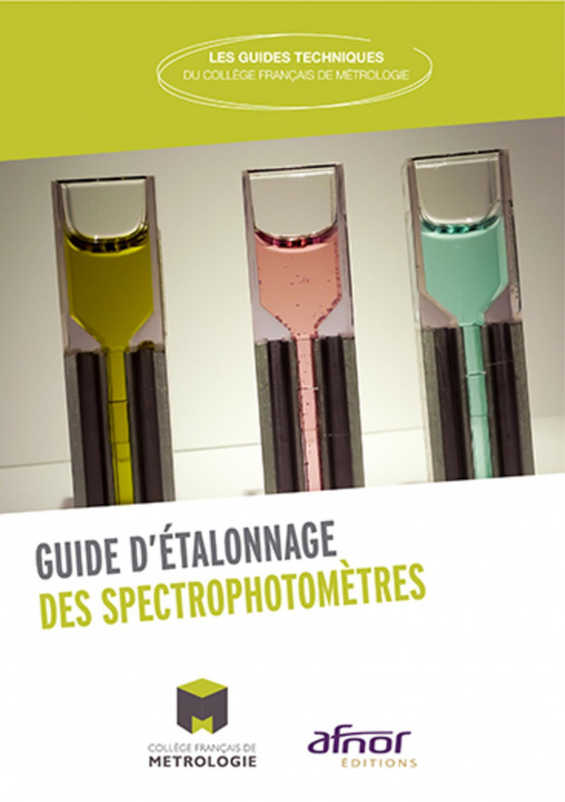 Carte Guide d'étalonnage des spectrophotomètres CFM (Collège Français de Métrologie)