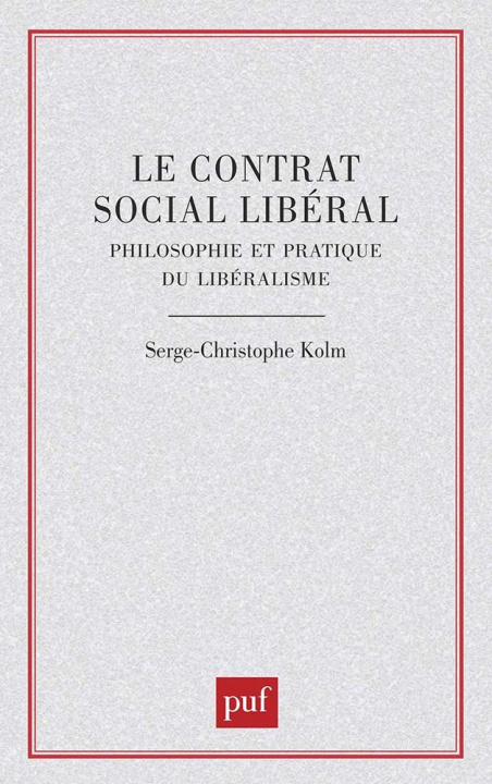 Kniha Le contrat social libéral 