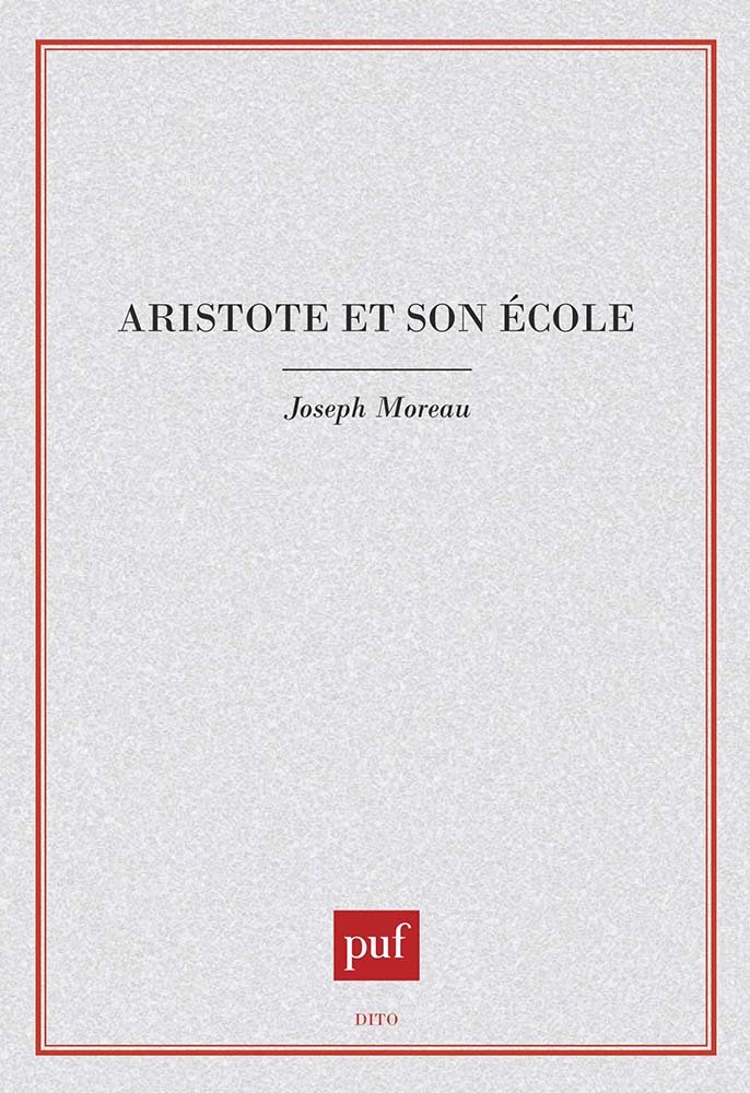 Libro Aristote et son école Moreau