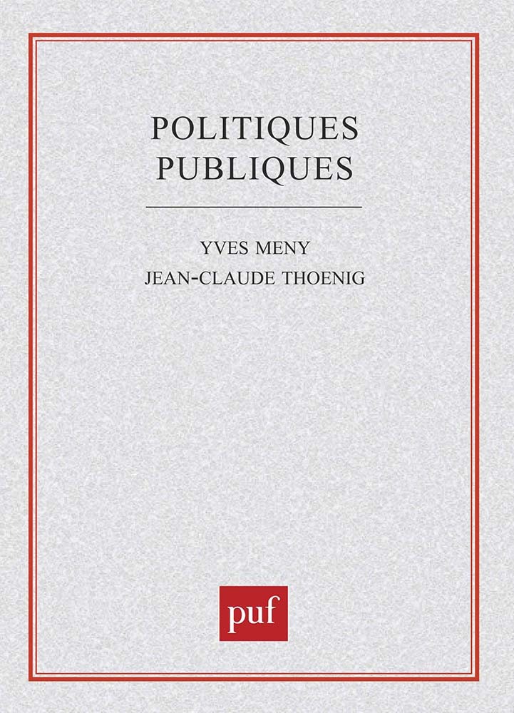 Kniha Politiques publiques Thoenig