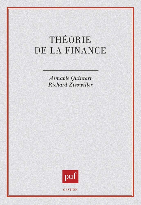 Kniha Théorie de la finance Quintart