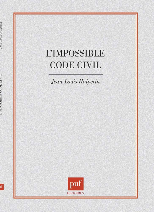 Βιβλίο L'impossible code civil Halpérin