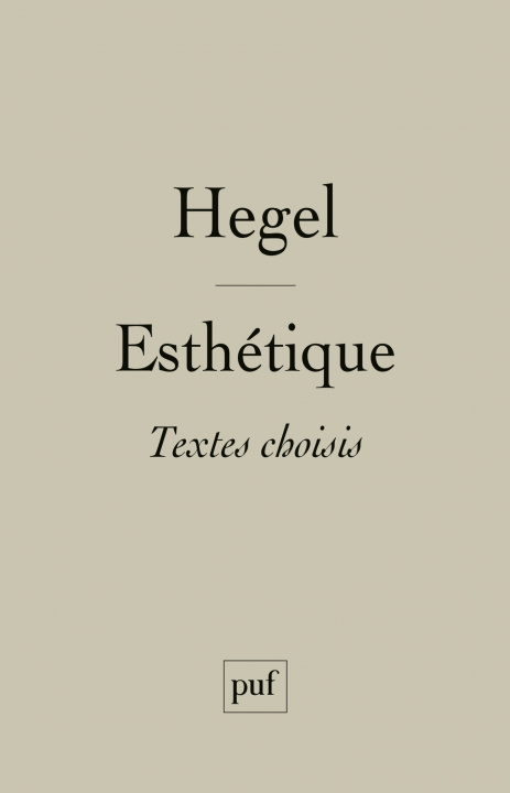 Boek Esthétique Hegel
