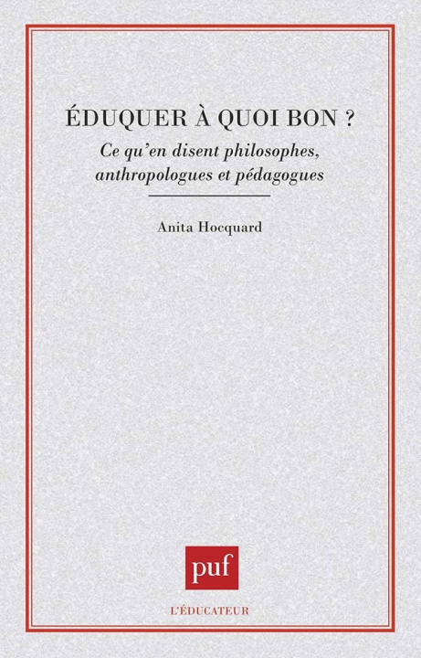 Boek Éduquer à quoi bon ? Hocquard