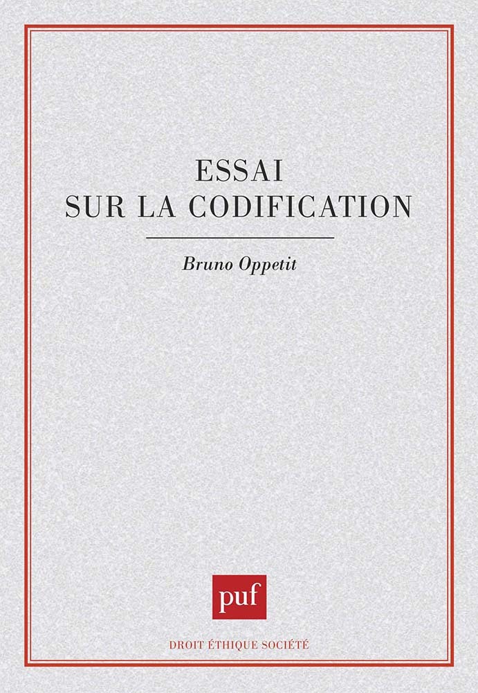 Book Essai sur la codification Oppetit