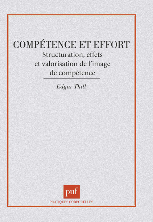 Buch Compétence et effort Thill