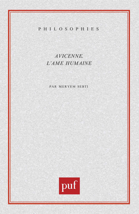 Buch Avicenne et l'âme humaine Sebti