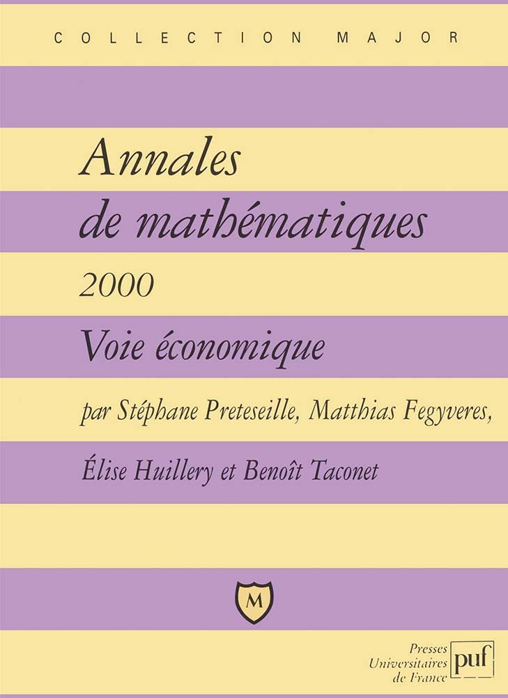 Knjiga Annales de mathématiques 2000 Huillery