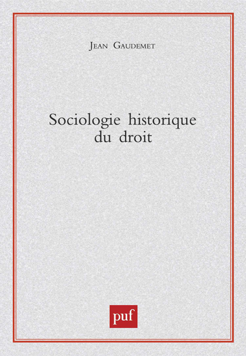 Kniha Sociologie historique du droit Gaudemet