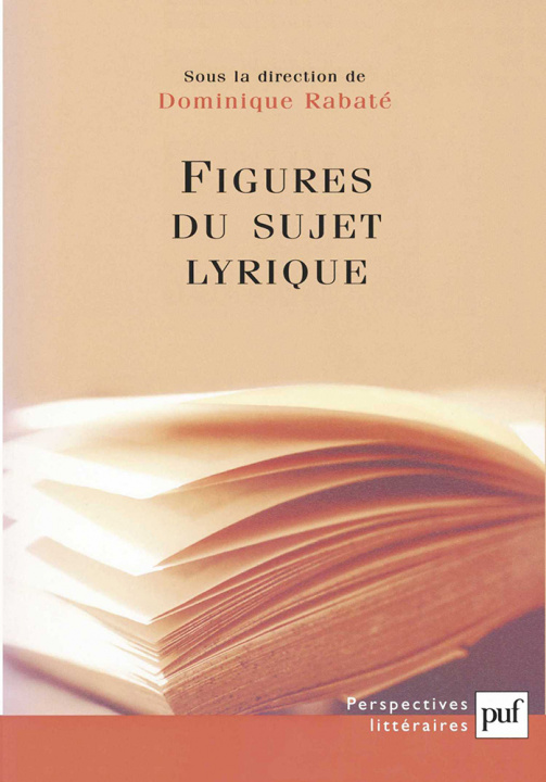 Knjiga Figures du sujet lyrique Rabaté