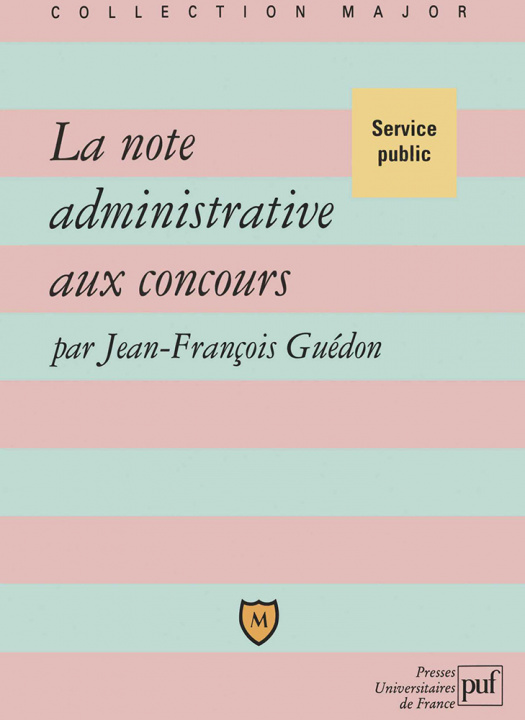 Libro La note administrative aux concours Guédon