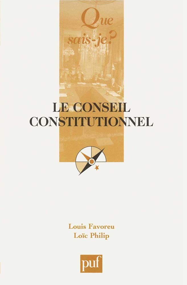 Book Le Conseil constitutionnel Favoreu