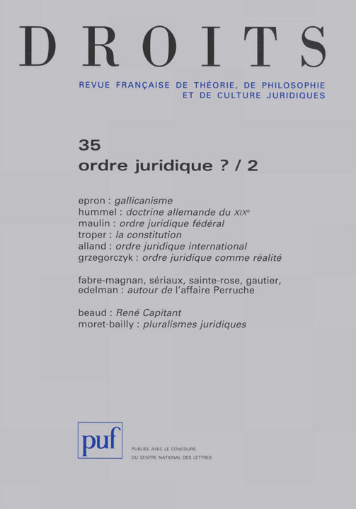 Knjiga Droits 2002, n° 35 
