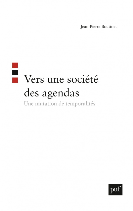Buch Vers une société des agendas Boutinet