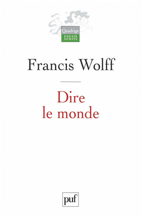 Knjiga Dire le monde Wolff