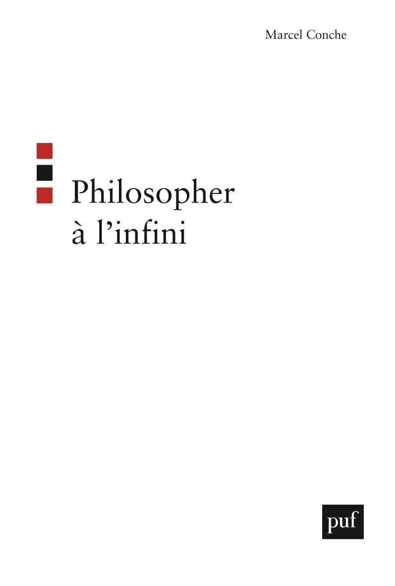 Knjiga Philosopher à l'infini Conche