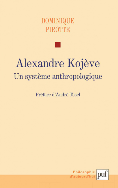 Knjiga Alexandre Kojève Pirotte