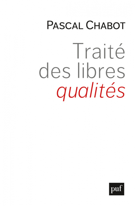 Knjiga Traité des libres qualités Chabot