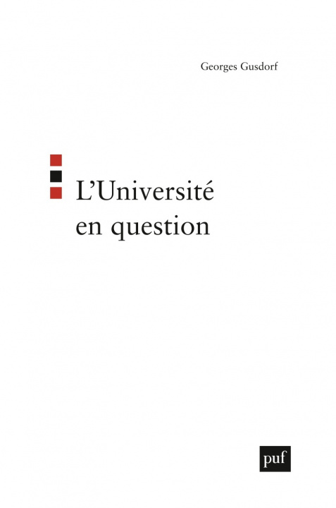Buch L'université en question Gusdorf
