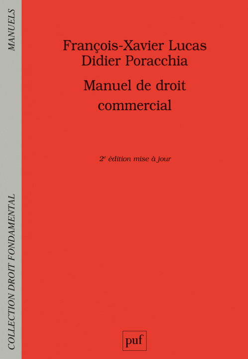 Carte Manuel de droit commercial Poracchia