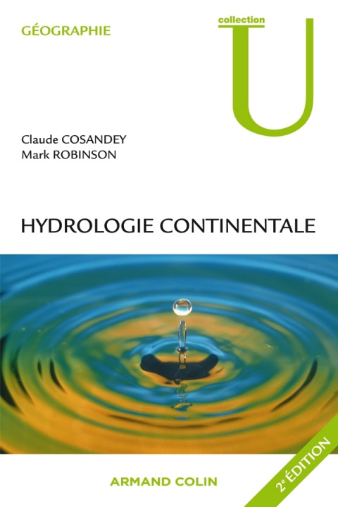 Kniha Hydrologie continentale Claude Cosandey