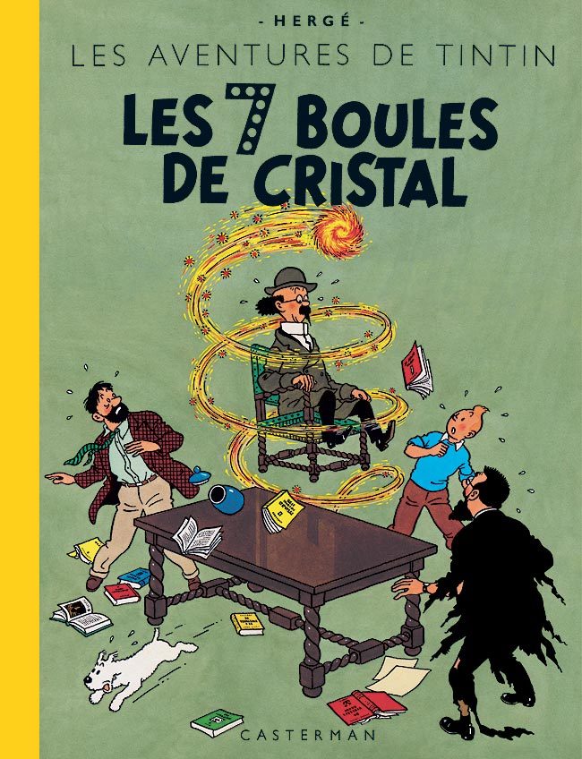 Carte Les 7 boules de cristal Hergé