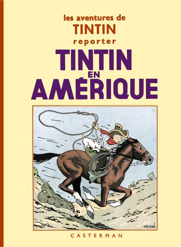 Carte Tintin en Amérique Hergé