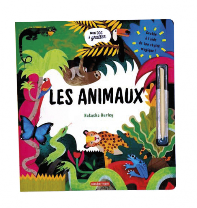 Libro Mon doc à gratter - Les animaux Durley