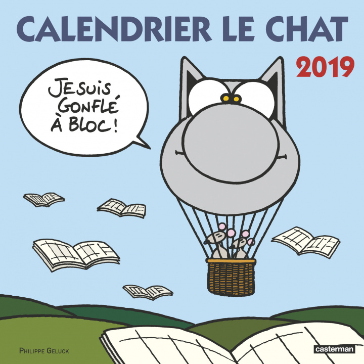 Календар/тефтер Calendrier Le Chat 2019 Geluck