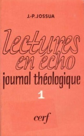 Knjiga Lectures en écho Jean-Pierre Jossua