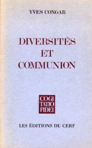 Book Diversités et communion Yves Congar