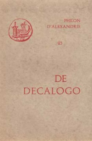 Книга De Decalogo Philon d'Alexandrie