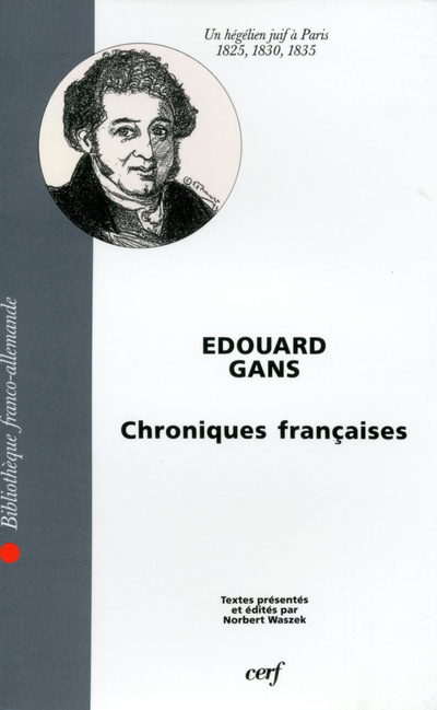 Knjiga Chroniques françaises Edouard Gans