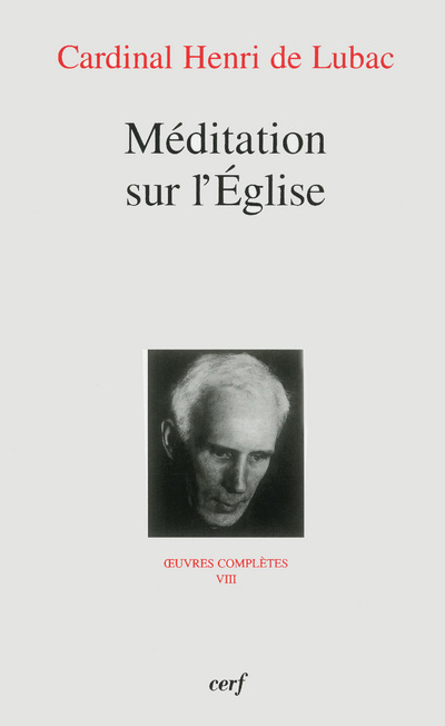 Kniha Méditation sur l'Eglise - Oeuvres complètes VIII Henri de Lubac