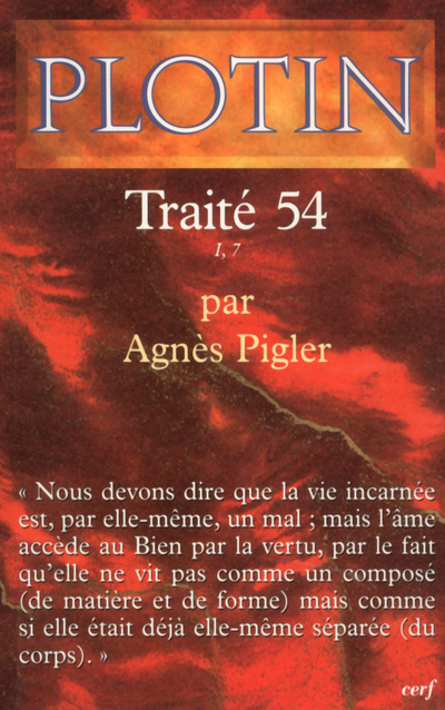 Knjiga Plotin - Traité 54 –I,7 Plotin
