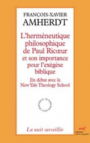 Kniha L'Herméneutique philosophique de Paul Ricœ François-Xavier Amherdt