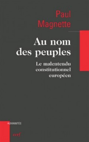 Kniha Au nom des peuples Paul Magnette