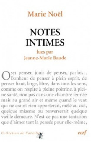 Book Notes intimes Noel Marie