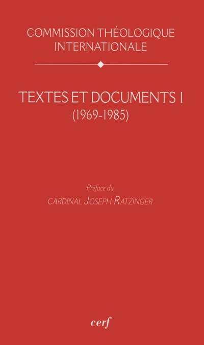 Book Textes et Documents I (1969-1985) Commission Théologique Internationale