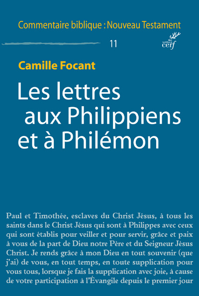 Könyv Les lettres aux Philippiens et à Philémon Camille Focant