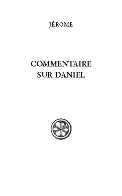 Knjiga Commentaire sur Daniel Jérôme