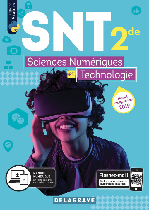 Książka Sciences numériques et Technologie (SNT) 2de (2019) - Manuel élève SAUZEAU