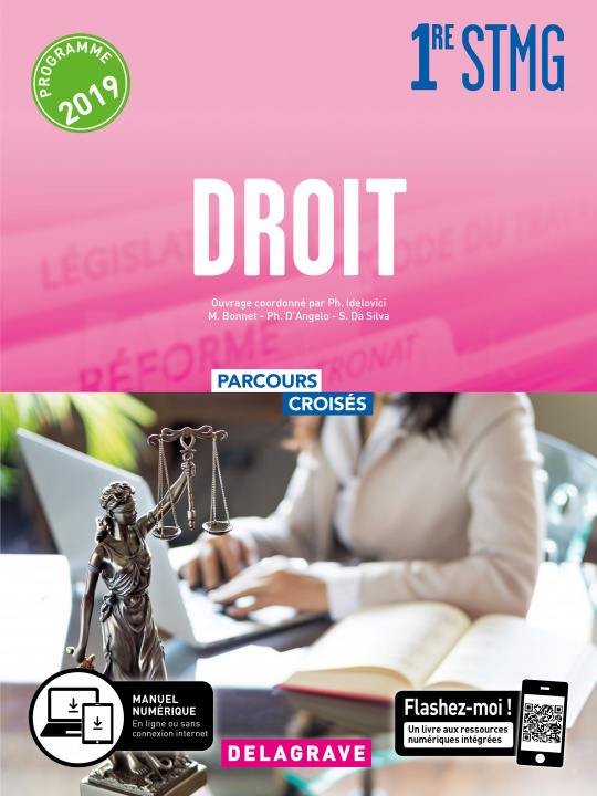 Kniha Droit 1re STMG (2019) - Manuel élève BONNET