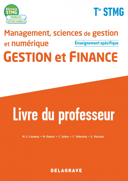 Carte Management, Sciences de gestion et numérique - Gestion et Finance enseignement spécifique Tle STMG (2020) - Pochette - Livre du professeur COUDERQ