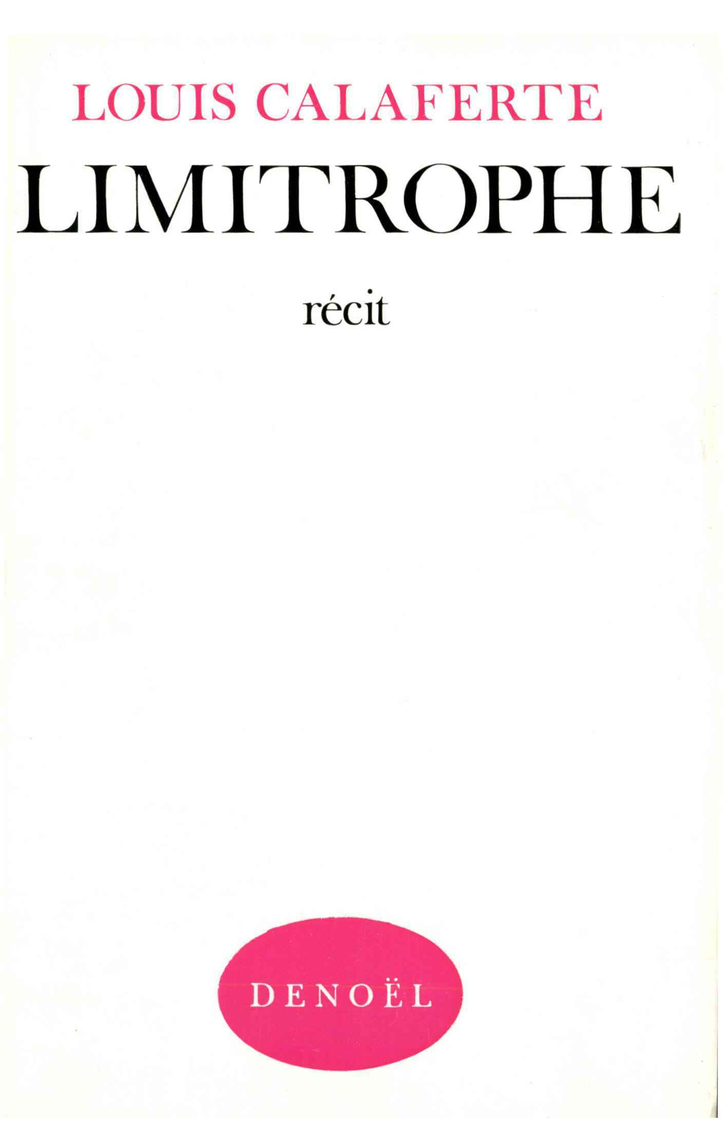 Knjiga Limitrophe Calaferte