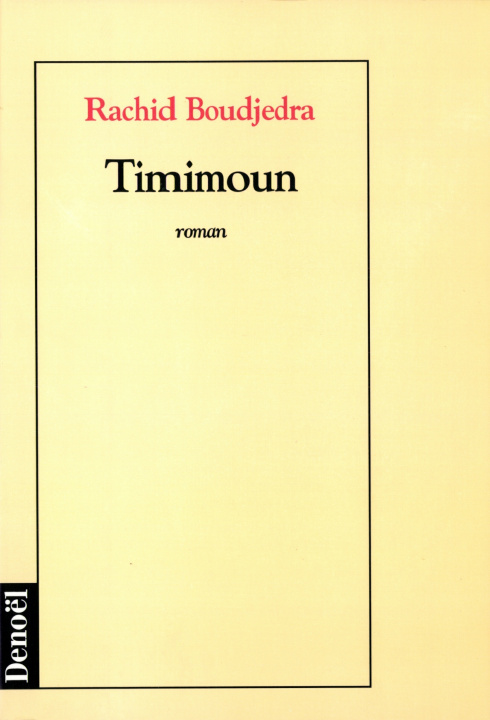 Knjiga Timimoun Boudjedra