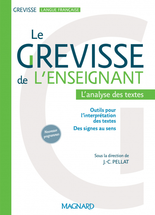 Carte Le Grevisse de l'enseignant - L'analyse des textes Pierre-Alain Caltot